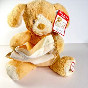 Plush Sitting Gund Stuffed Puppy Peek-a-boo Animated Talks and Plays